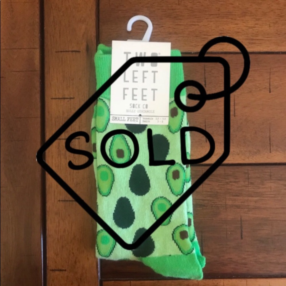 NWT✨ Two Left Feet Sock Co. Holly Guacamole Socks